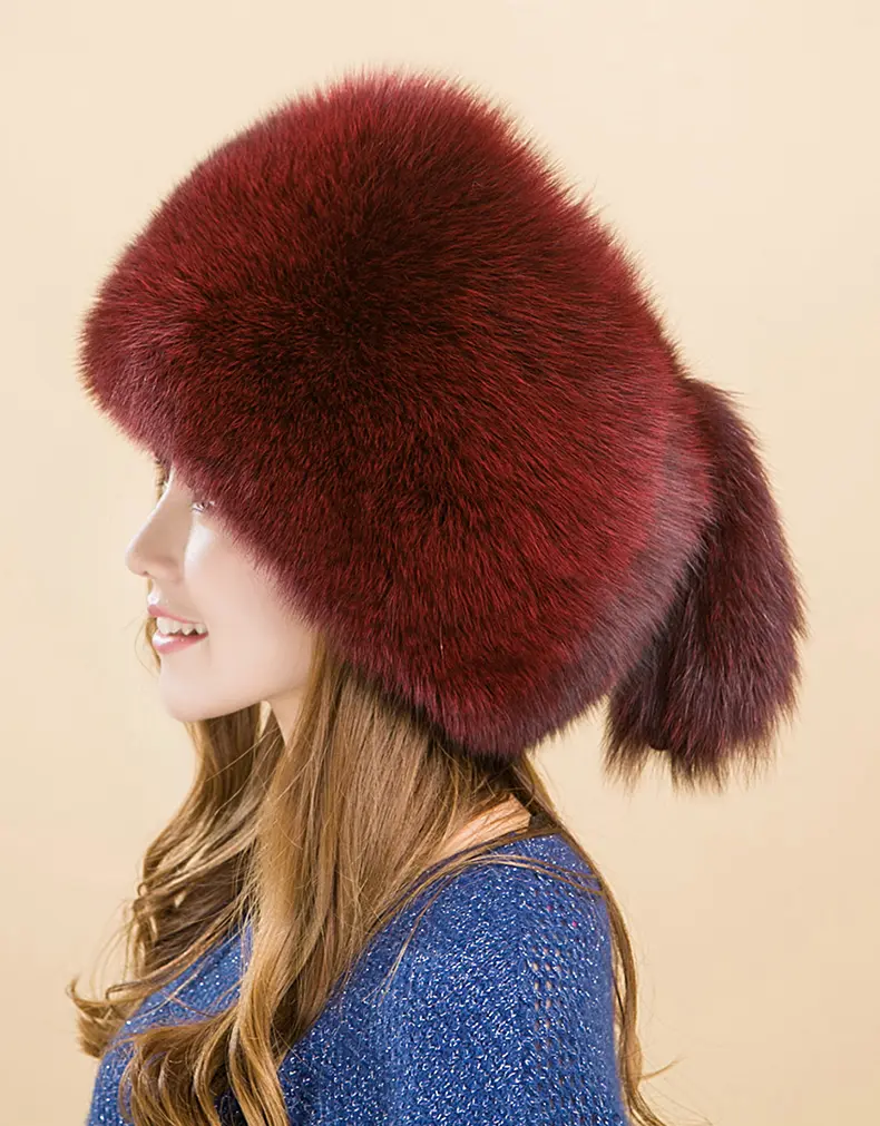 Burgundy full fox fu